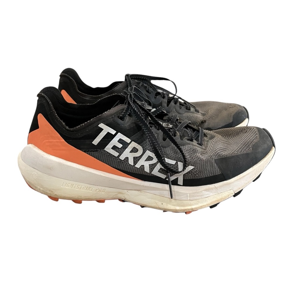 Adidas Women’s 9 Terrex Agravic Speed Black Amber Tint Trail Hiking Sneaker Shoe